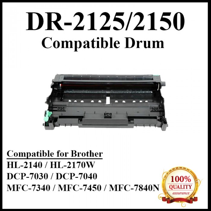 Compatible Brother Dr2125 Dr 2125 Drum Cartridge For Brother Dcp 7030 Dcp 7040 Dcp 7045n Mfc 7320 Mfc 7340 Mfc 7450 Mfc 7440n Mfc 7840n Mfc 7840w Hl 2140 Hl 2150n Hl 2170w Printer